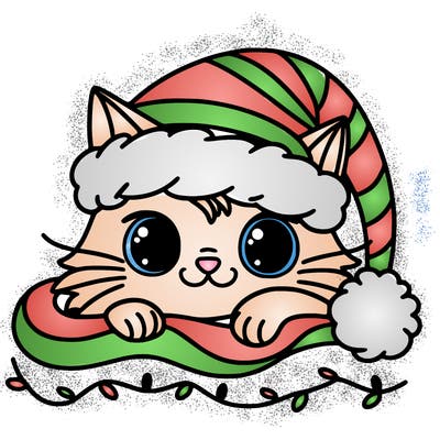 cat christmas