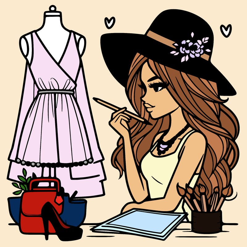 a stylish fashion designer