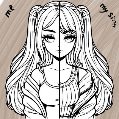 realistic girl split