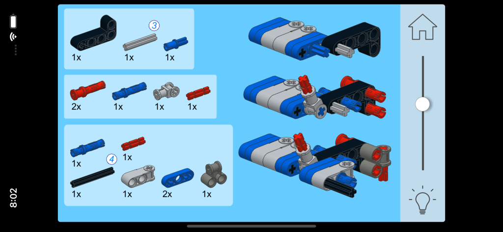 Retro Car for LEGO 9395 Set - Instrucciones de ensamblaje digitales paso a paso y lista de piezas para un modelo de coche retro LEGO Technic
