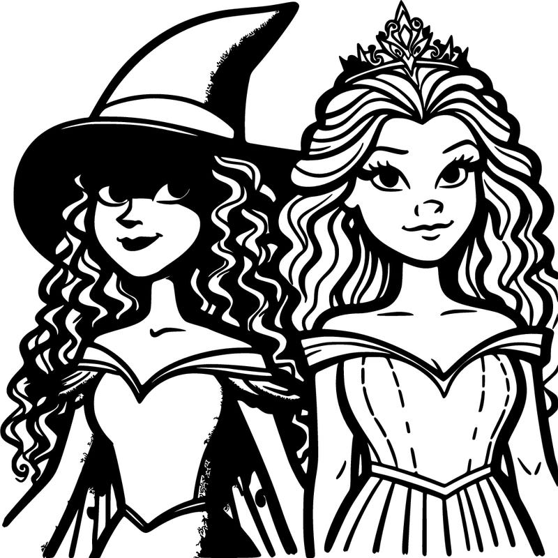 wicked glinda and  elphaba that is realistic