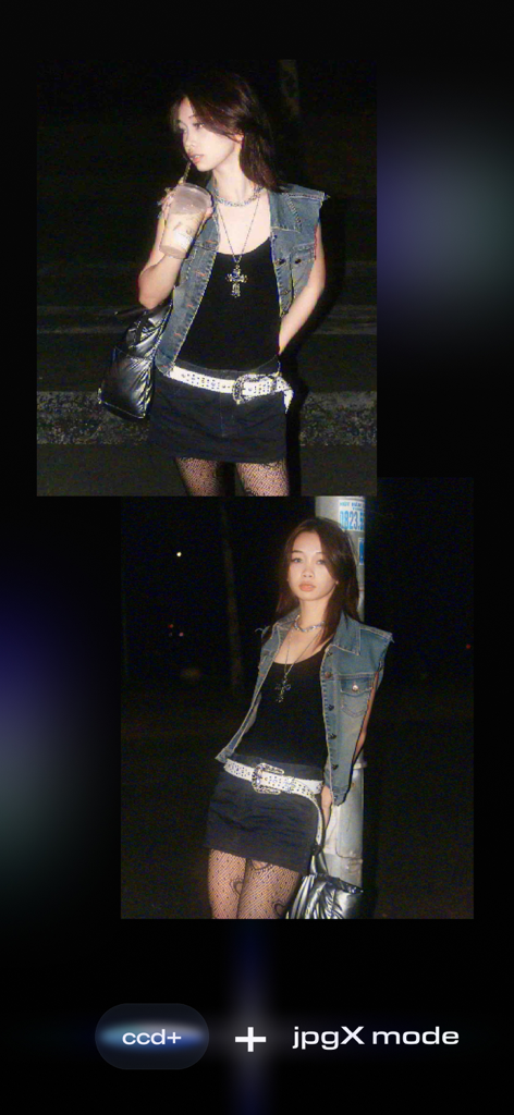 CoreCam - Y2K aesthetic photos with grainy texture from CoreCam jpgX mode