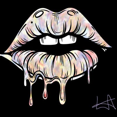 lips that look realistic and drip