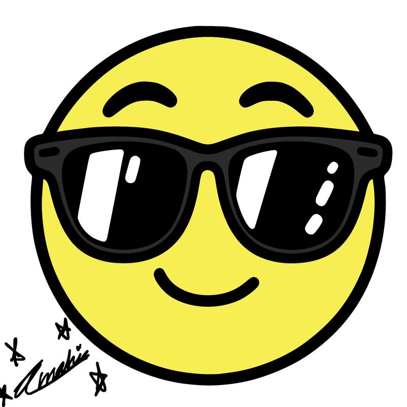 emoji with sunglasses