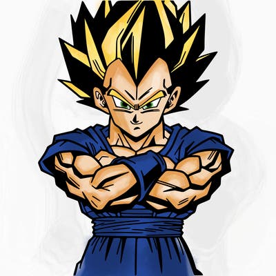 dbz anime vegeta man