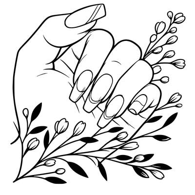 nails with french tip