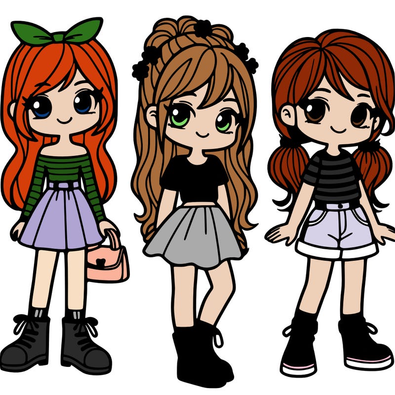 cartoon girls