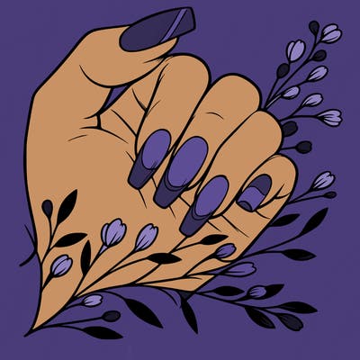 nails with french tip