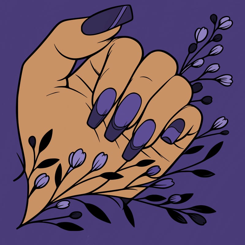 nails with french tip