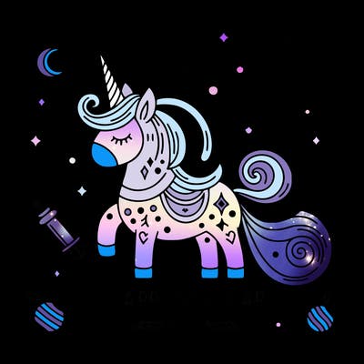 happy new year illustration calligraphic style outline; thin lines; light colors