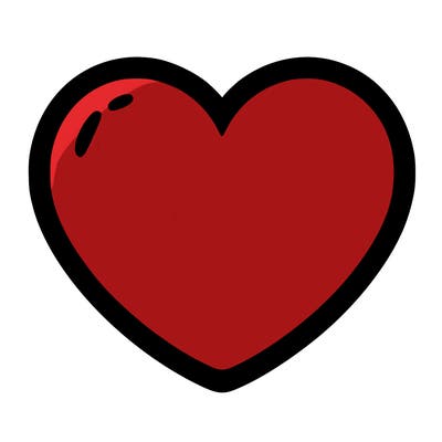a blank heart