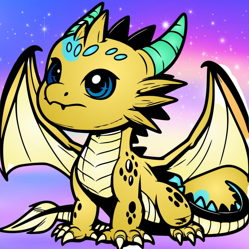 fierce baby night dragon