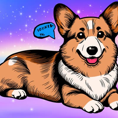 a realistic corgi