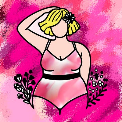plus size woman bathing suit