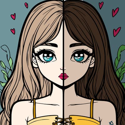 realistic girl split