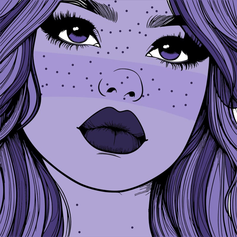 really realistic girl with lips