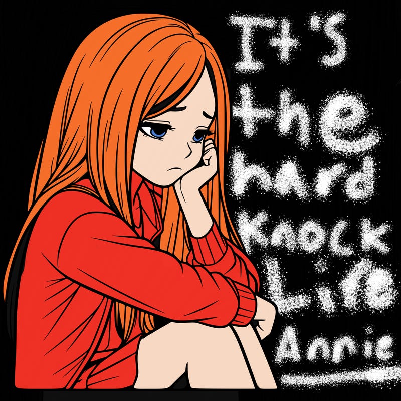 a realistic girl with depression