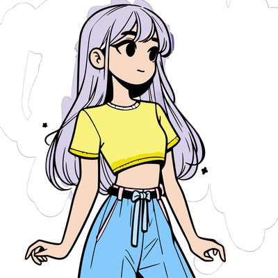 girl in a cute crop top