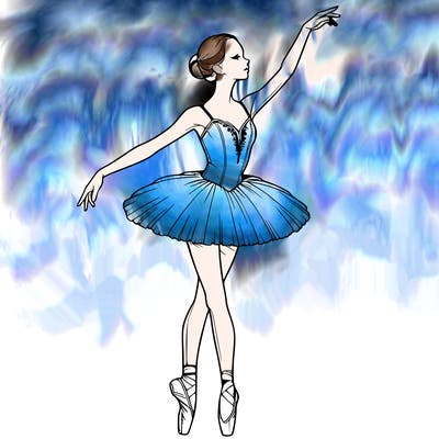realistic ballerina