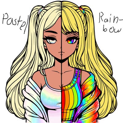 realistic girl split