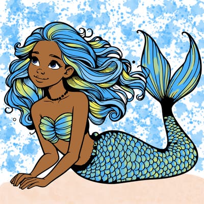 a realistic mermaid