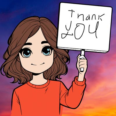 realistic girl holding up a sign