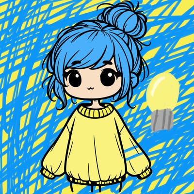 cute girl with baggy sweater and messy bun