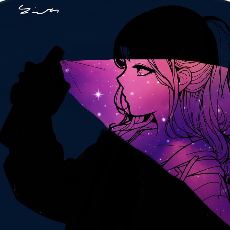 a realistic girl spray, painting