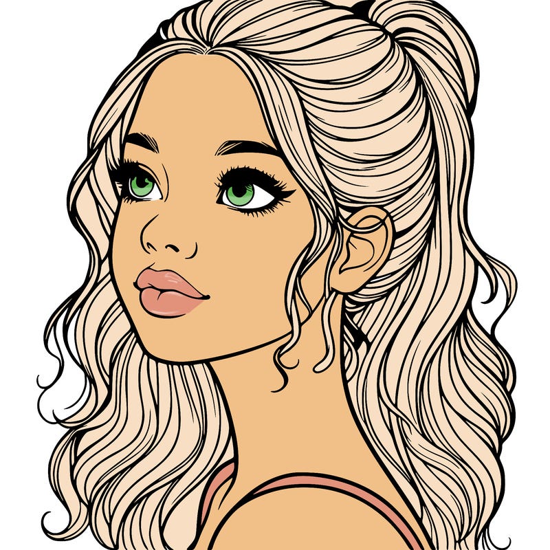 beautiful realistic girl