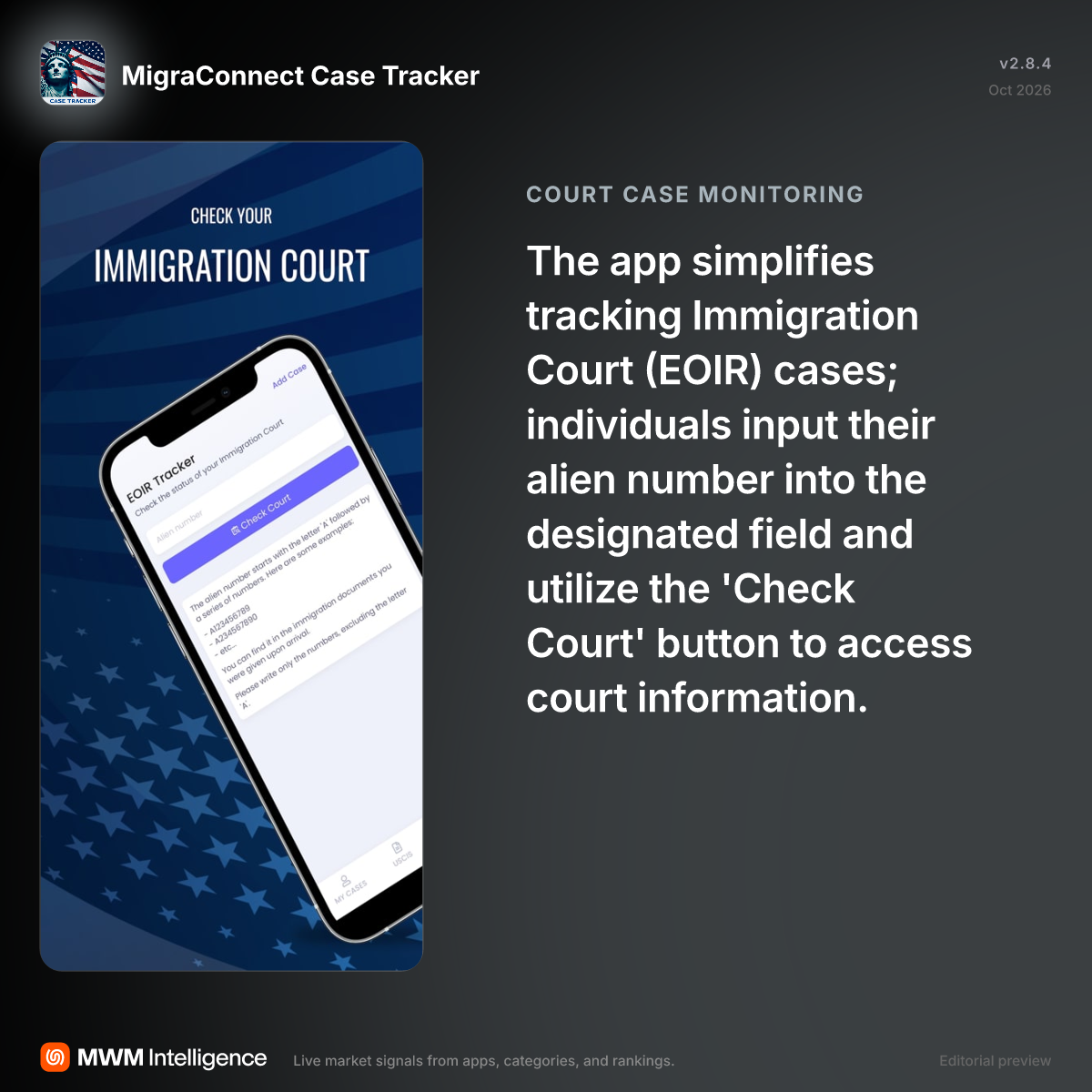 MigraConnect Case Tracker - Utilities App | MWM
