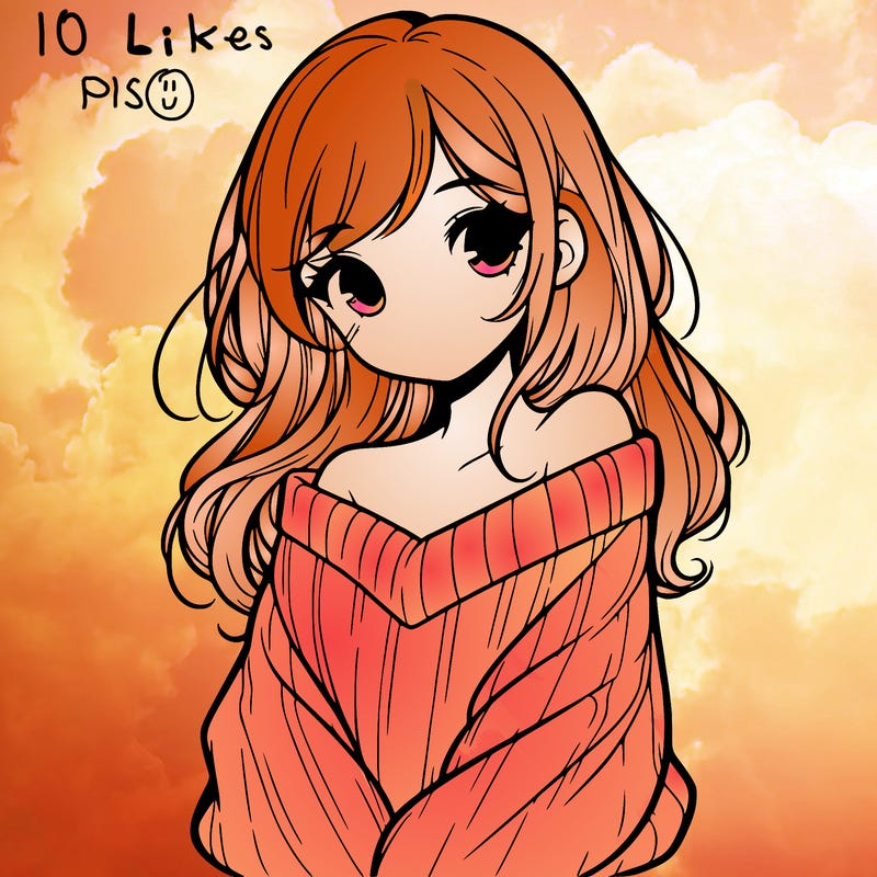 shy pretty girl wearing a sweater that is falling off one shoulder portrait