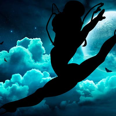 gymnastics girl doing the splits