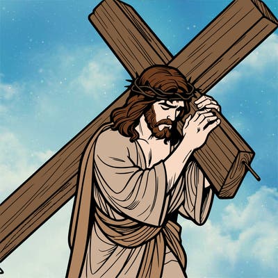 jesus carrying the cross