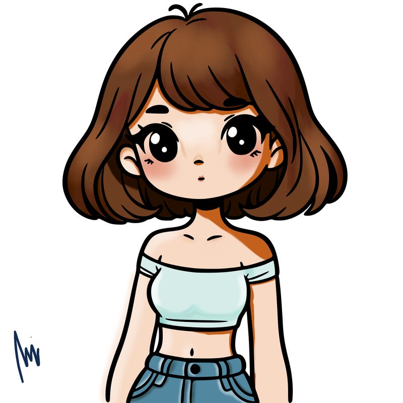 girl in a cute crop top