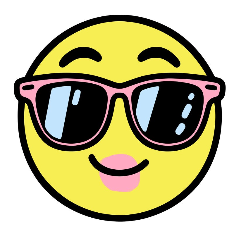 emoji with sunglasses