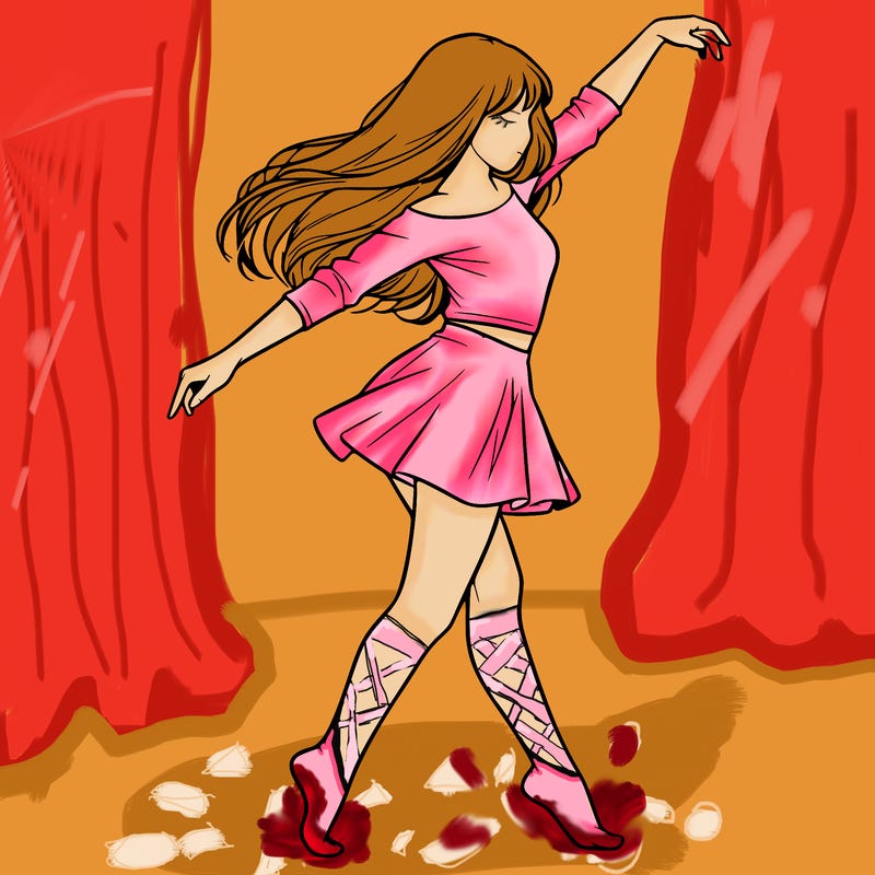 realistic girl danceing