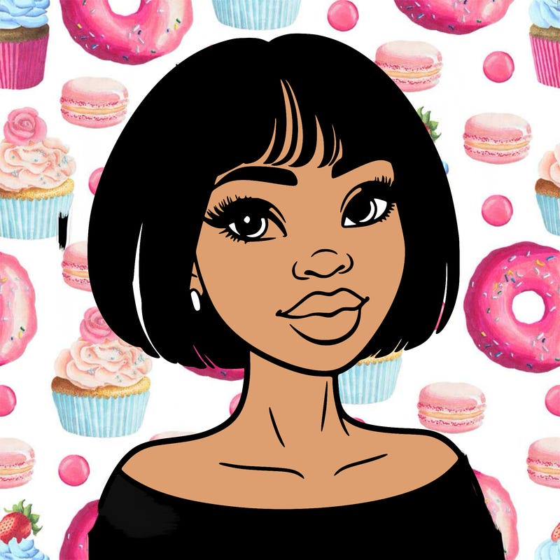 a black woman with realistic short hair