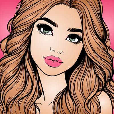 beautiful realistic girl