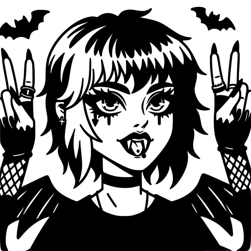 hot emo vampire woman