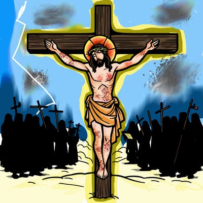 jesus on the cross