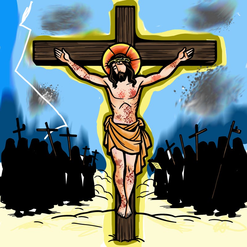 jesus on the cross