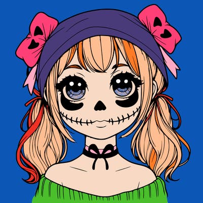 realistic girl halloween