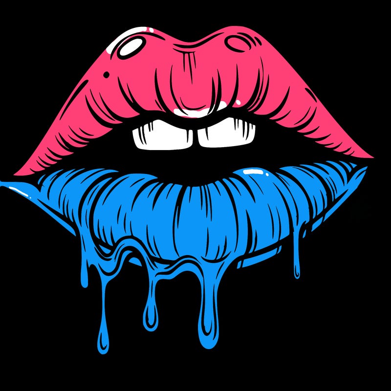 lips that look realistic and drip