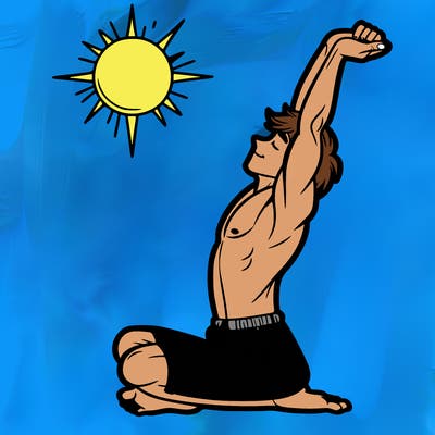 human stretch of the day