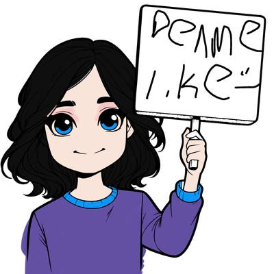 realistic girl holding up a sign