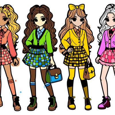 preppy girls
