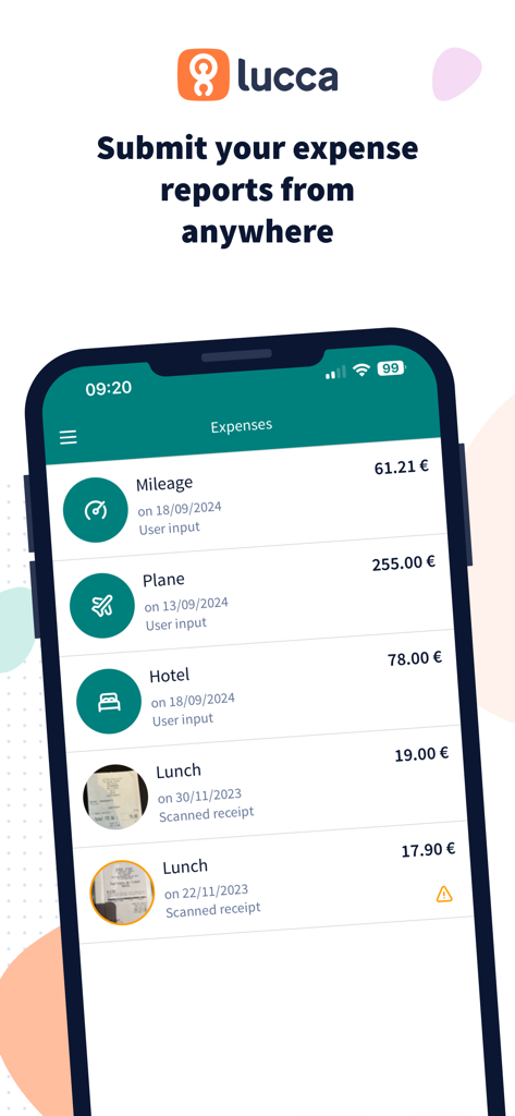 Lucca Expenses - Business App | MWM
