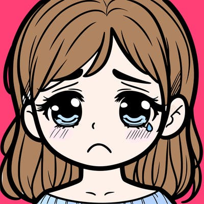 sad girl face
