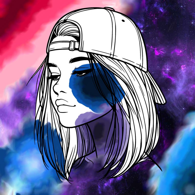 realistic  girl with a backwards hat