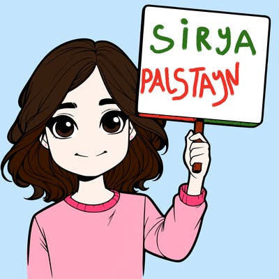 realistic girl holding up a sign